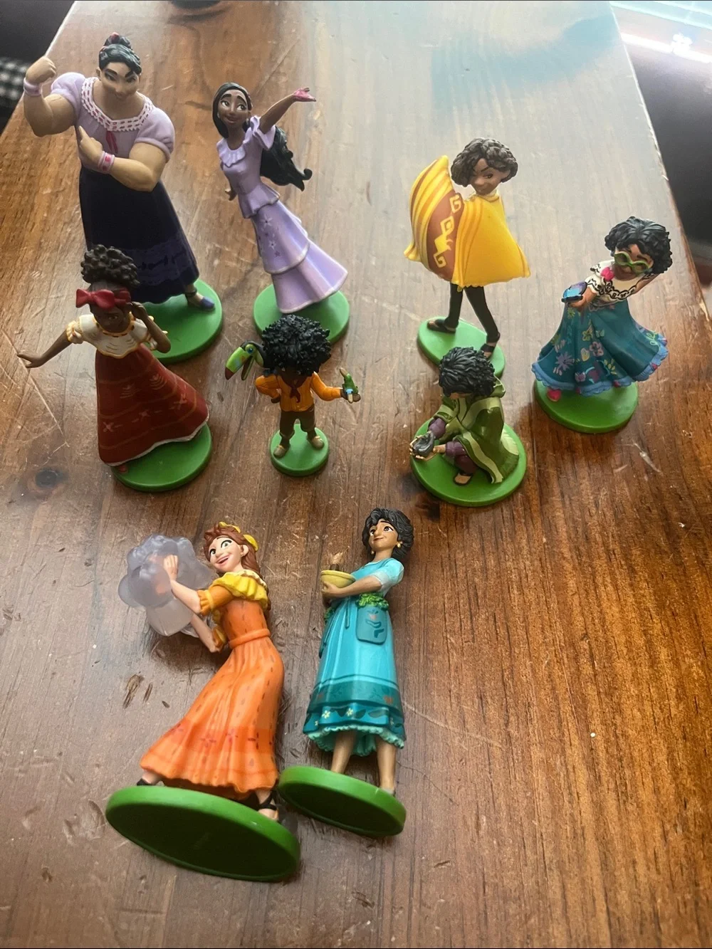 Encanto Character Collectible Figurine Set - used full set of 9